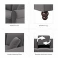 thumbnail image 6 of Hudson Sectional Couch with Double Chaise in French Gray Herringbone Fabric, 6 of 7