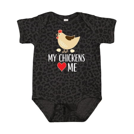 

Inktastic My Chickens Love Me Gift Baby Boy or Baby Girl Bodysuit