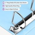 thumbnail image 4 of Binder Sooez BinderX, extra duradero, 7,6 cm, 3 anillos, color lavanda, 4 of 7