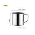 thumbnail image 3 of Stainless Steel Double Wall Insulated Kids Size Camping Mug - Small Thermal Tea & Coffee Drinking Cup For Travel, School, And Home Use, 3 of 6