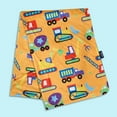 thumbnail image 5 of Wildkin Baby Plush Velour Blanket for Girls and Boys (Under Construction Blue), 5 of 6