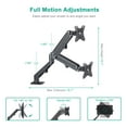 thumbnail image 2 of Uplite Single Desk Mount Full Motion with Gas Spring Swivel Stand Fully Adjustable Monitor Arm up to 27" Monitor, 2 of 6