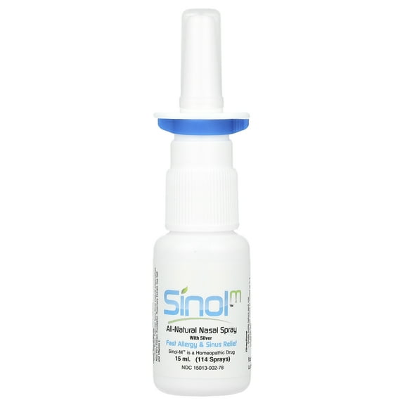 Sinol - Sinol-M All-Natural Allergy/Sinus Nasal Spray with MucoAd - 15 ml.