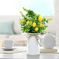 thumbnail image 4 of BINGLI Artificial Lemons Tree Branches - Faux Greenery Stems Realistic Lemon Branch with Lifelike Leaves Fake Lemon Plant for Home, Dining Table, Kitchen Decor 12 Inch, 4 of 8
