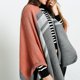 thumbnail image 5 of Poncho de manta extragrande elegante de invierno para mujer Cárdigans tipo chal Rosa gris Colcomx Abrigo de chal de mujer, 5 of 7