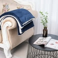 thumbnail image 2 of Premium Double-Layer Sherpa Fleece Blanket - Camel | Year-Round Warmth & Comfort | Modern Minimalist Design | Solid Color for Versatile Decor | Customizable Options Available | In-Stock for, 2 of 5
