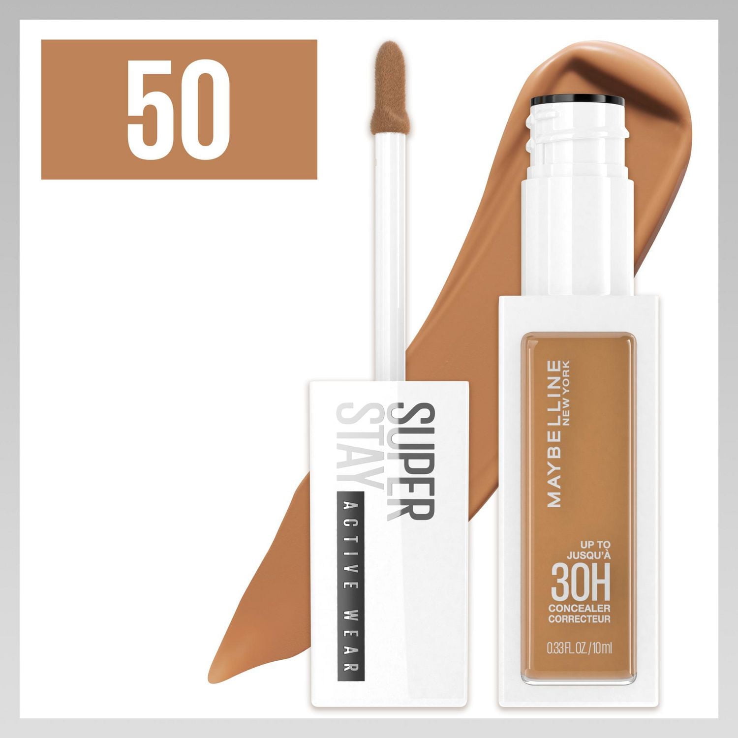 Maybelline New York Longwear Liquid Concealer, Up to 30HR Wear, Shade 01, 10 ml, Super Stay Concealer delivers up to 30H wear.