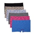 thumbnail image 1 of Caramel Cantina Women's 6 Pack Plus Size Boy Shorts Panties Underwear, 1 of 9