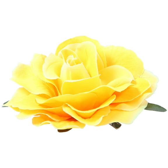 ELAYARD Yellow Rose Flower Hair Clip Set, Cloth Hair Clips for Women, 1 Set