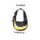 thumbnail image 3 of Transportín de bandolera para perros pequeños y gatos | Malla transpirable, correa acolchada ajustable, doble protección segura, poliéster | Bolso de hombro delantero, rojo o amarillo, 14,6"x11,4", 3 of 9