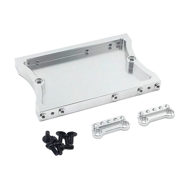 Bewildely RCGOFFLOW 1/12 aleación de aluminio estable soporte amortiguador RC pieza de actualización cantidad de amortiguador para pieza de Kits de construcción modelo Plata