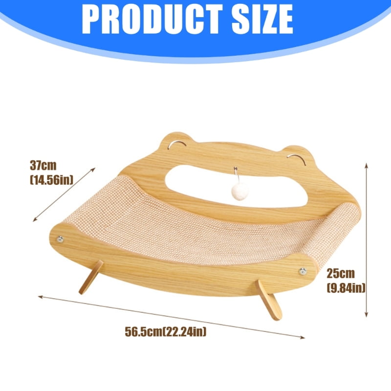 Pet Scratch Bed Wooden Rack Bed Kittens Dog Bed Large Size Protects Furniture