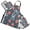 Cute Bear and Strawberry, variant on Hand Drawn Cross Strokes 5 Pcs Kitchen Set Heat Resistant Oven Mitts and Non-Slip Pot Holders with Adjustable Cooking Apron
