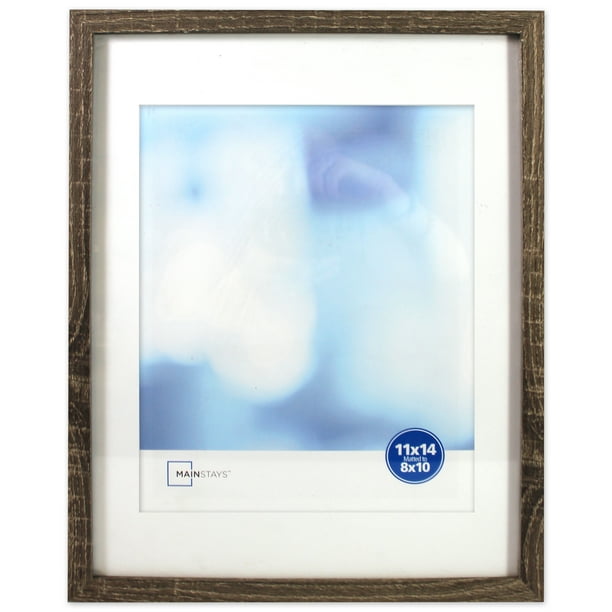 Mainstays Rustic Linear Picture Frame 11 X 14 Matted To 8 10 Com - 14 By 10 Picture Frame Mainstays Rustic Linear Picture Frame 11 X 14 Matted To 8 10 Com - 14 By 10 Picture Frame