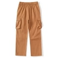 thumbnail image 6 of GuangCheng George Cargo Pants for Men,Lightweight,Durable,Casual,Work,Outdoor Baggy Fit,Oversized,Utility Trousers,Orange,Size M, 6 of 9