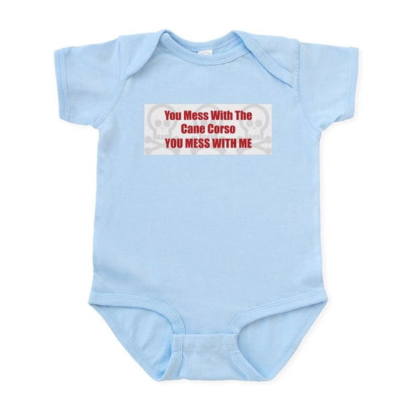 CafePress - Mess With Corso Infant Bodysuit - Baby Light Bodysuit, Size Newborn - 24 Months