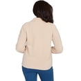 thumbnail image 2 of Alfred Dunner Womens Zip-Front Chenille Collared Cardigan, 2 of 4