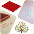 thumbnail image 4 of Uxcell 5x4" Craft Ink Pad,2Pcs Washable Stamp Ink Pad DIY Ink Pad for Rubber Stamp Card Making Stamping Scrapbook Fingerprint Footprint Handprint, Wine Red, 4 of 5
