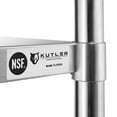 thumbnail image 6 of KUTLER Stainless Steel Table with Wheels for Prep and Work 30 x 12 Inches, NSF Heavy Duty Commercial Kitchen Table for Restaurant, 6 of 7