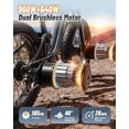 thumbnail image 2 of PUCKIPUPPY Electric Bikes for Adults Dual Motor E Bike 28 mph 1600W Peak 80Miles Range 26" Fat Tire Ebike 48V 20AH Battery E-Bike Full Suspension E-Mountain Bikes 8 Speed, Comply with UL2849 by SGS, 2 of 11