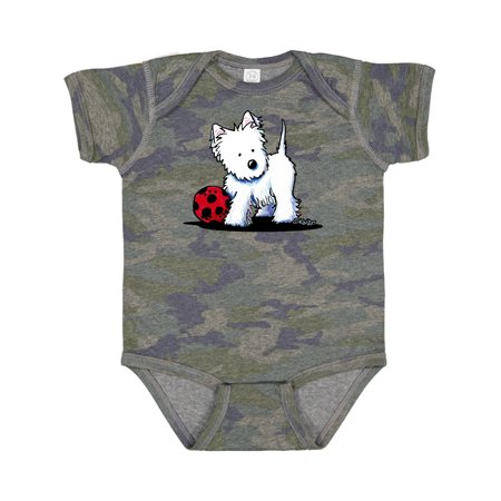 

Inktastic Westie with Ball Gift Baby Boy or Baby Girl Bodysuit