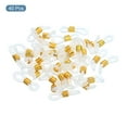thumbnail image 3 of Uxcell Eyeglass Chain Connector Adjustable Anti Slip Rubber Strap Holder Chain End Loop White Gold 40 Pack, 3 of 5