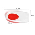 thumbnail image 4 of Almohadillas de copa de soporte de talón de silicona Unique Bargains Cojín de silicona Rojo Tamaño 40-46 6 piezas, 4 of 7