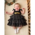 thumbnail image 5 of Loicainy Toddler Kids Girls Star Tulle Dress 6 12 18 24 Months 2T 3T 4T 5T Letter Embroidery Sleeveless New Years Dresses, 5 of 9
