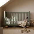 thumbnail image 5 of Art of Nursery by Storkcraft Amalfi Deluxe 5-in-1 Convertible Crib with with Bonus Toddler Guardrail, Olive with Driftwood, 5 of 11