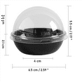 thumbnail image 3 of 250 Pack Clear Plastic Mini Cupcake Container, Individual Packaging Treat Boxes with Dome Lids for Mini Muffin Macaron, 3 of 7