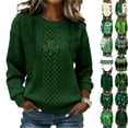 thumbnail image 4 of St Patricks Day Graphic Hoodie for Women Casual Long Sleeve Hooded Sweatshirt Drawstring Comfortable Loose Pullover Top Festive Holiday Print Suitable, Size S-2XL, 4 of 5