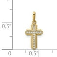 thumbnail image 6 of 14K Yellow Gold Cross Cubic Zirconia Pendant, 6 of 6