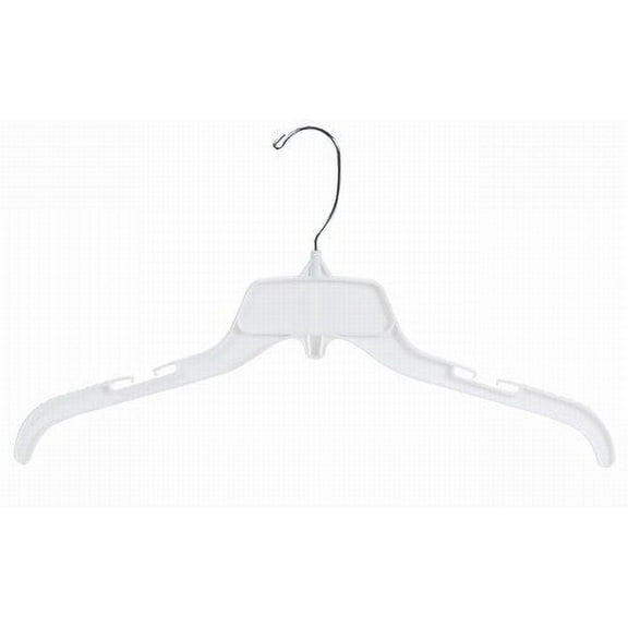 Unbreakable White Plastic Dress/Shirt Hanger