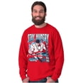 thumbnail image 4 of Street Fighter Ryu Stay Hungry Men's Long Sleeve Tee T Shirt Brisco Brands S, 4 of 6