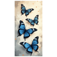 thumbnail image 3 of LUUFILx Blue Butterfly Banner Backdrop Wall Hanging Decor Party Events Photography Props Background Home Decor Birthday Decoration Art Display, 3 of 9