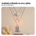 thumbnail image 2 of Abbraccia Collar occidental bohemio en capas, luna media, cabeza bovina y botas para mujer, 2 of 6