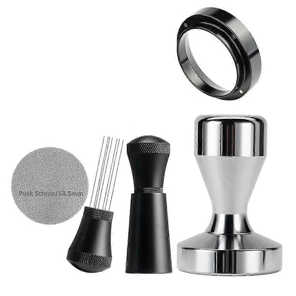 54mm Espresso Coffee Accessories Kit Espresso Tamper Set for 8 Series: 54mm Coffee Tamper Kit with Accessories