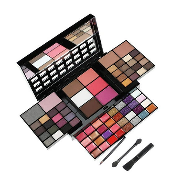 maytalsory 74 Colors Makeup Set Lip Gloss Blush Powder Primer Glitter Sequins Eyeshadow Palette Kit for Women