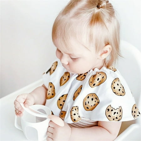 

〖TOTO〗Baby Bibs Burp Cloths Baby Cartoon Ruffle Bibs Collar Ruffle Frill Collar Necklace Collar Removable Collar For Girls Boys 0-12 Months