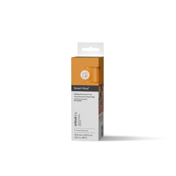Cricut Joyâ„¢ Smart Vinylâ„¢ Matless Permanent Vinyl, 5.5" x 48",Maize Yellow