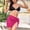 Pink, variant on NMMUED Women's Sarong Wrap Swimsuit Cover Up Short Sheer Chiffon Beach Skirt Tie Bathing Suit Coverups Bikini Pareo Summer Vacation Outfits Resort Wear Black A