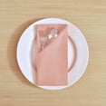 thumbnail image 4 of Fingercraft Cloth Napkins, Cotton Blend 12 Pack Mitered Corner Dinner Napkin Cloth for Every Day Use Hotel Wedding Parties 18x18in Blush Pink, 4 of 5