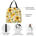 thumbnail image 4 of Salouo Beautiful Countryside Sunflower for Unisex Lunch Bag Leakproof Lunch Tote Large Capacity Reusable Insulated Lunch Box Cooler Lunch Container for Work/Office/Picnic/Travel-Black, 4 of 8
