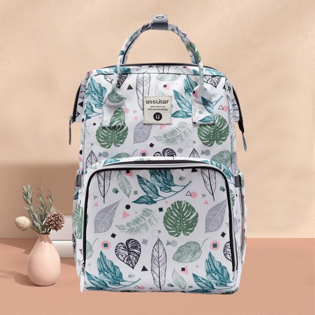 Bolsa de Pañales Bolsa de Pañales Bolsa de Pañales Bolsas para Y Papá Maternity Diafragm Bolsa con Cochecitos para Bebés, de Agua blanco Baoblaze bolso grande para pañales