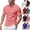 #02 Pink, variant on Cotton Short Sleeve Polo Shirts for Men 3 Button Slim Fit Golf T Shirts Wrinkle Resistant Breathable Moisture Wicking Business Casual Wear Tops , #02 Royal Blue, XXL