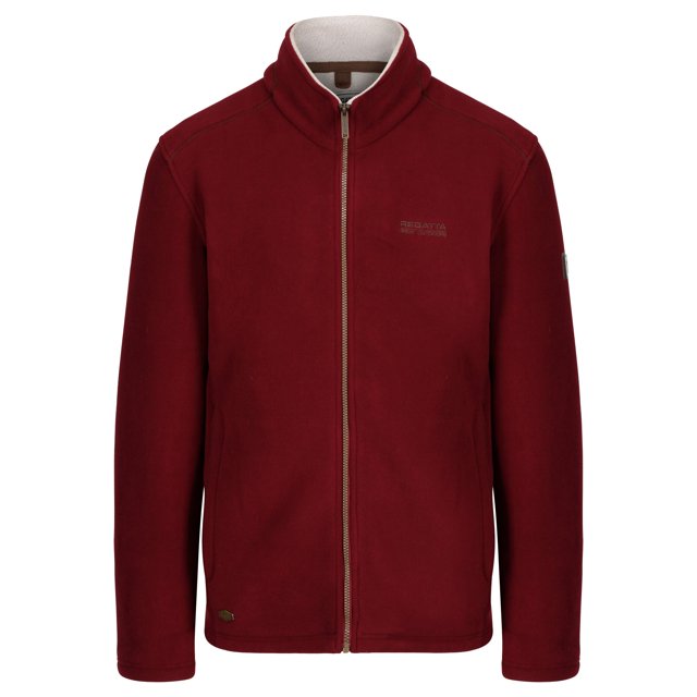 Regatta - Chaqueta Garrian de Cremallera para Hombre (Púrpura Rojo/Marrón Beige)