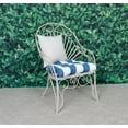 thumbnail image 2 of Outdoor/Indoor Sunbrella Set of 2 Pieces Seat Cushions, Wicker Seat, U Cushions, Patio Furniture Cushions 19 inch x 18 inch x 4 inch Water and Fade Resistant Cabana Regatta, 2 of 7