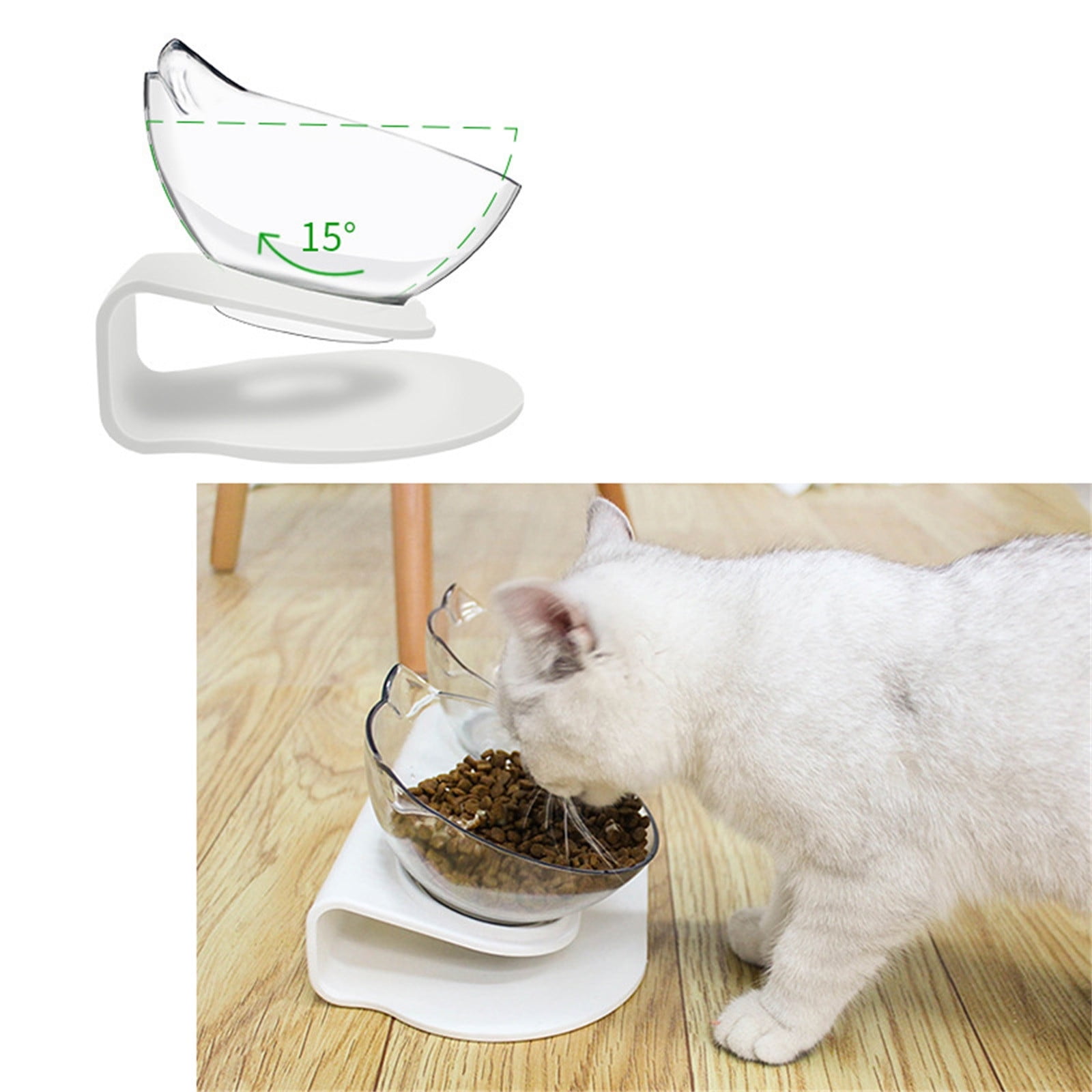 3 Set of Pet Dog Slow Feed Tilt 15° Spine Bowl Drinking Protection Stomach Bowl