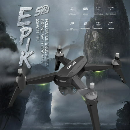 JJR/C JJPRO X5 EPIK RC Drone Quadcopter Drone with Camera Brushless Motor 5G Wifi FPV 2K HD Camera with  GPS Positioning Follow Me Altitude Hold APP (Best Camera App For S5)