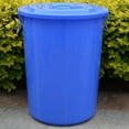 thumbnail image 4 of Viveous Trash Can Replacement Lid with Handle Round Waste Container Lid for Outdoor 40L Trash Wastebasket Cover (Lid Only), 4 of 11